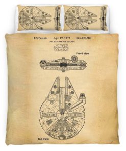 Housse De Couette Faucon Millenium Star Wars – Blueprint Parure de lit Ensemble De Literie