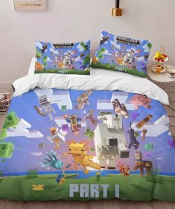 Alternative view of Housse De Couette Minecraft Grottes et Falaises – Partie 1 Parure de lit Ensemble De Literie