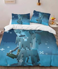 Alternative view of Housse De Couette Minecraft Personnage dans la Toundra Parure de lit Ensemble De Literie