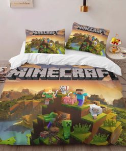 Alternative view of Housse De Couette Minecraft Personnages 1005 Parure de lit Ensemble De Literie