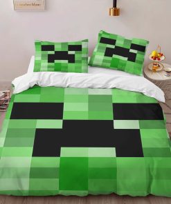 Alternative view of Housse De Couette Minecraft Creeper Zone de Jeu Parure de lit Ensemble De Literie