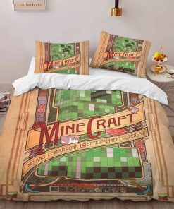 Alternative view of Housse De Couette Minecraft Creeper et Personnages Parure de lit Ensemble De Literie