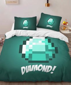 Alternative view of Housse De Couette Minecraft Diamant 4 Parure de lit Ensemble De Literie