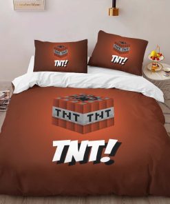 Alternative view of Housse De Couette Minecraft TNT Parure de lit Ensemble De Literie
