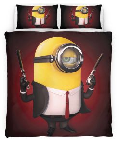 Housse De Couette Minions Assassin Parure de lit Ensemble De Literie