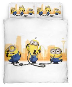 Housse De Couette Minions Appel Banane Parure de lit Ensemble De Literie
