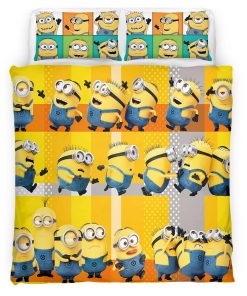 Housse De Couette Minions Personnages 01 Parure de lit Ensemble De Literie