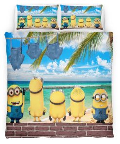 Housse De Couette Minions Personnages 05 Parure de lit Ensemble De Literie