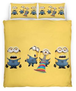 Housse De Couette Minions Personnages 07 Parure de lit Ensemble De Literie