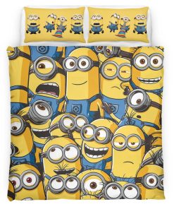 Housse De Couette Minions Personnages 08 Parure de lit Ensemble De Literie