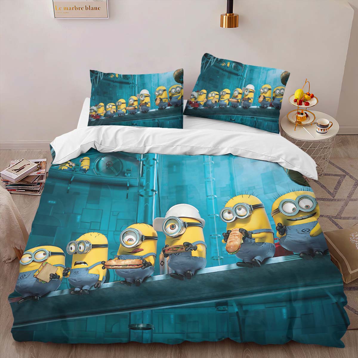 Housse De Couette Minions Personnages 09 Parure de lit Ensemble De Literie – Image 2