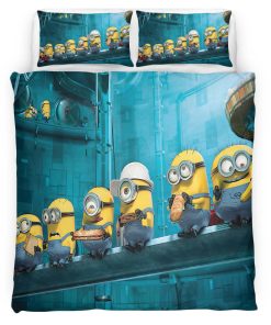 Housse De Couette Minions Personnages 09 Parure de lit Ensemble De Literie
