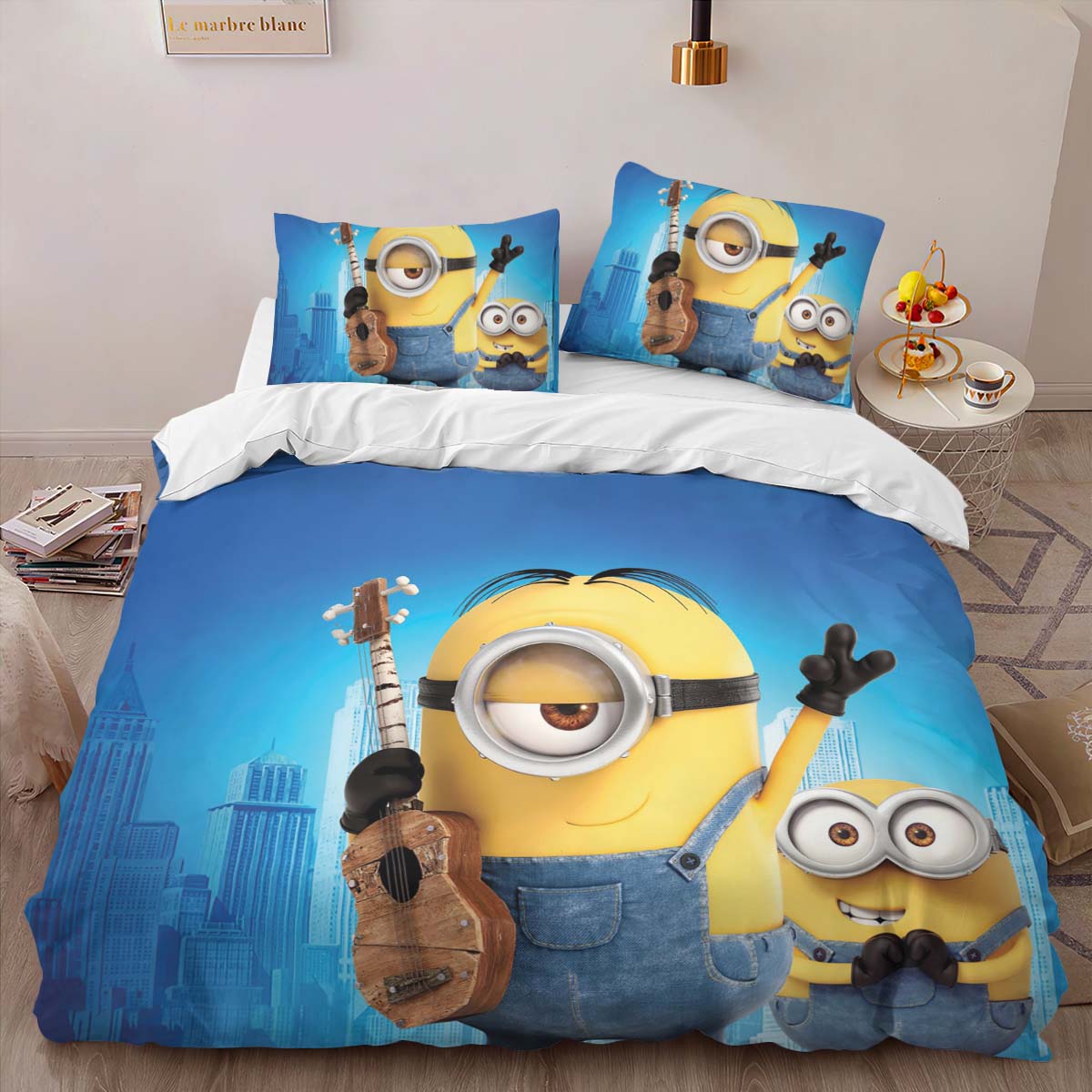 Housse De Couette Minions Personnages 10 Parure de lit Ensemble De Literie – Image 2