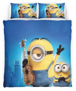 Housse De Couette Minions Personnages 10 Parure de lit Ensemble De Literie
