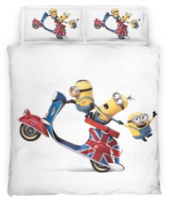 Housse De Couette Minions Personnages 11 Parure de lit Ensemble De Literie