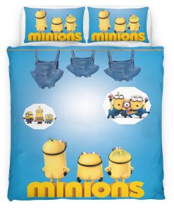 Housse De Couette Minions Personnages 12 Parure de lit Ensemble De Literie