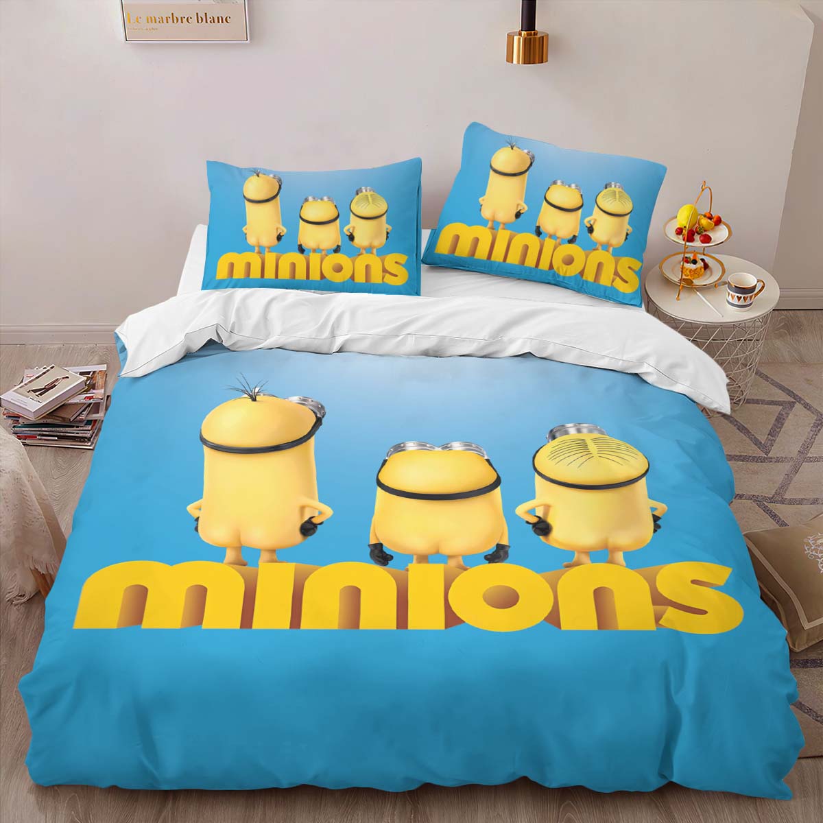 Housse De Couette Minions Personnages 13 Parure de lit Ensemble De Literie – Image 2