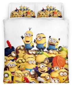 Housse De Couette Minions Personnages 14 Parure de lit Ensemble De Literie