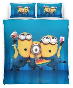 Housse De Couette Minions Personnages 15 Parure de lit Ensemble De Literie