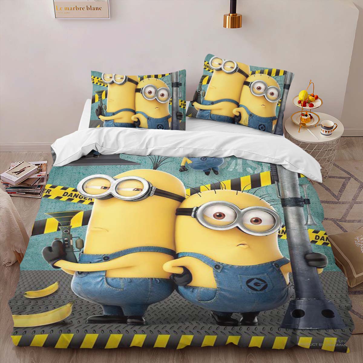 Housse De Couette Minions Personnages 16 Parure de lit Ensemble De Literie – Image 2