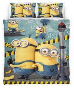 Housse De Couette Minions Personnages 16 Parure de lit Ensemble De Literie