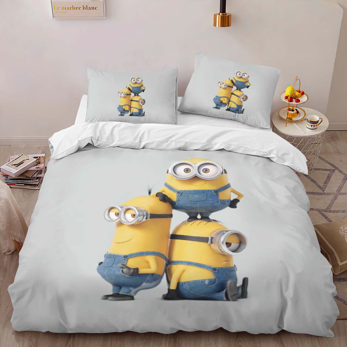 Housse De Couette Minions Personnages 17 Parure de lit Ensemble De Literie – Image 2