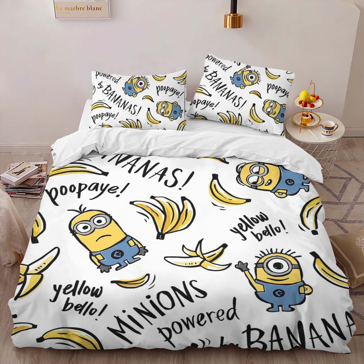 Housse De Couette Minions Personnages 18 Parure de lit Ensemble De Literie – Image 2