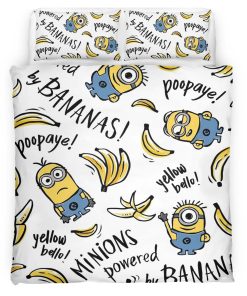 Housse De Couette Minions Personnages 18 Parure de lit Ensemble De Literie