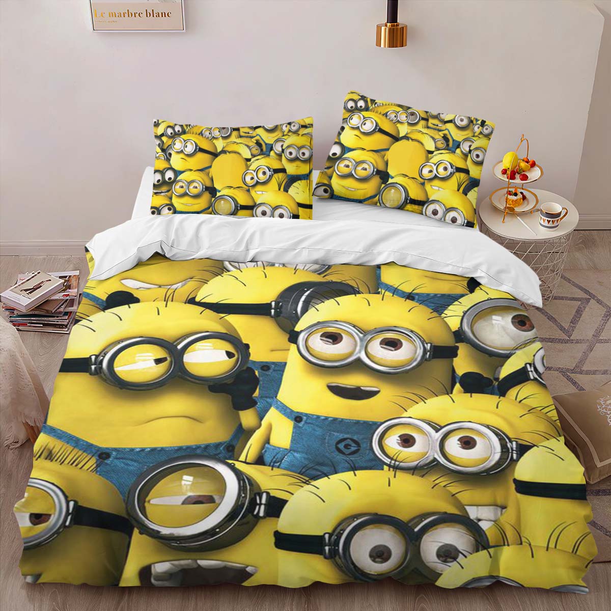 Housse De Couette Minions Personnages 19 Parure de lit Ensemble De Literie – Image 2