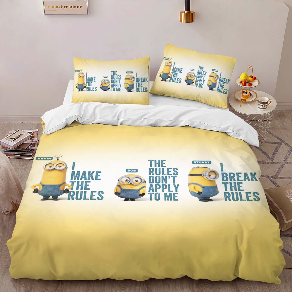 Housse De Couette Minions Personnages 20 Parure de lit Ensemble De Literie – Image 2