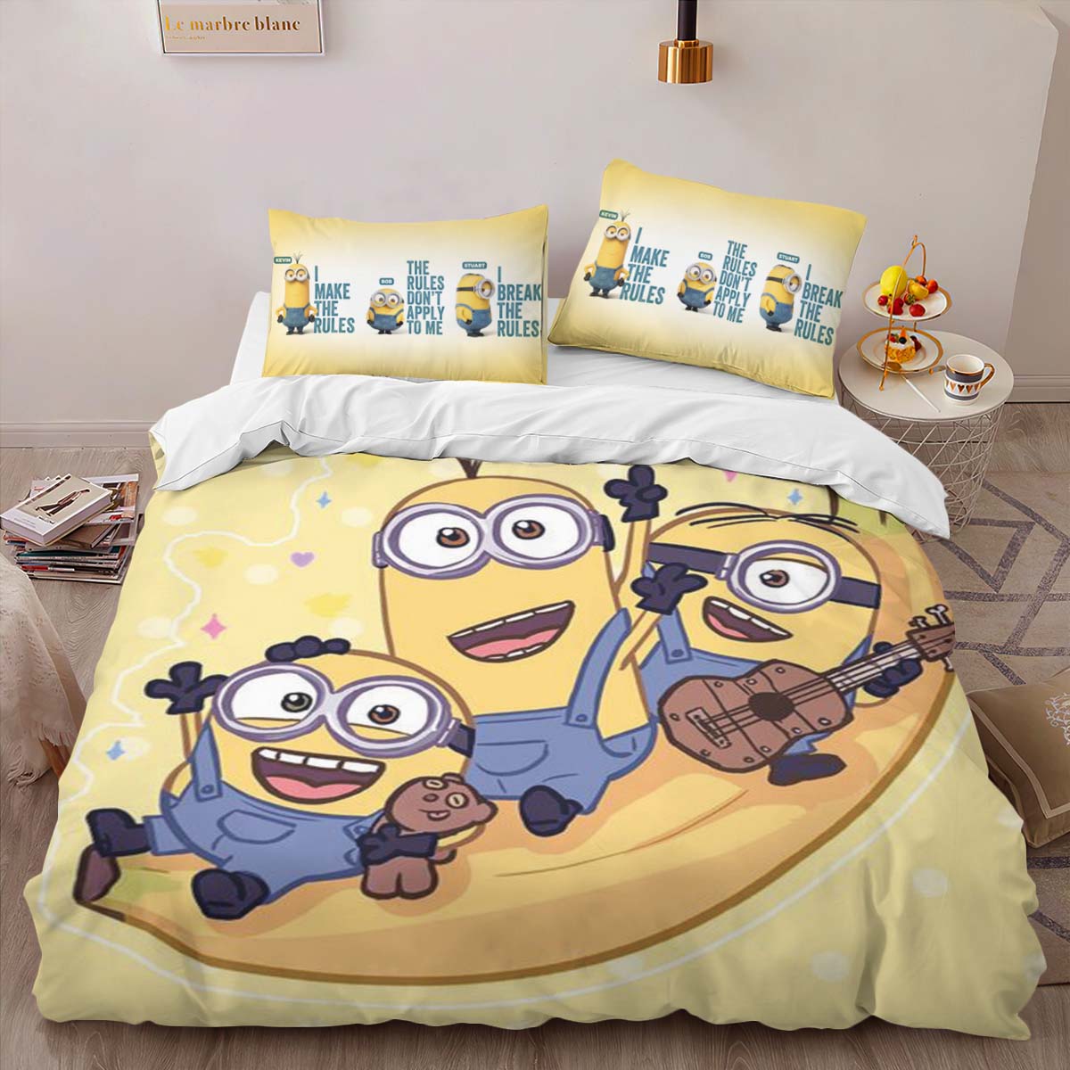 Housse De Couette Minions Personnages 22 Parure de lit Ensemble De Literie – Image 2