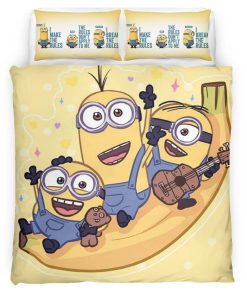 Housse De Couette Minions Personnages 22 Parure de lit Ensemble De Literie