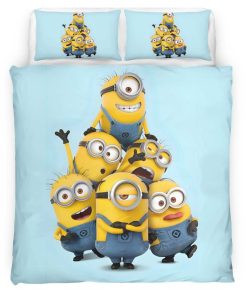 Housse De Couette Minions Personnages 26 Parure de lit Ensemble De Literie