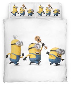 Housse De Couette Minions Guitariste Parure de lit Ensemble De Literie