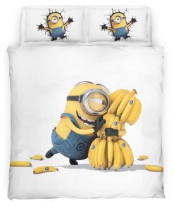 Housse De Couette Minions Stuart Parure de lit Ensemble De Literie