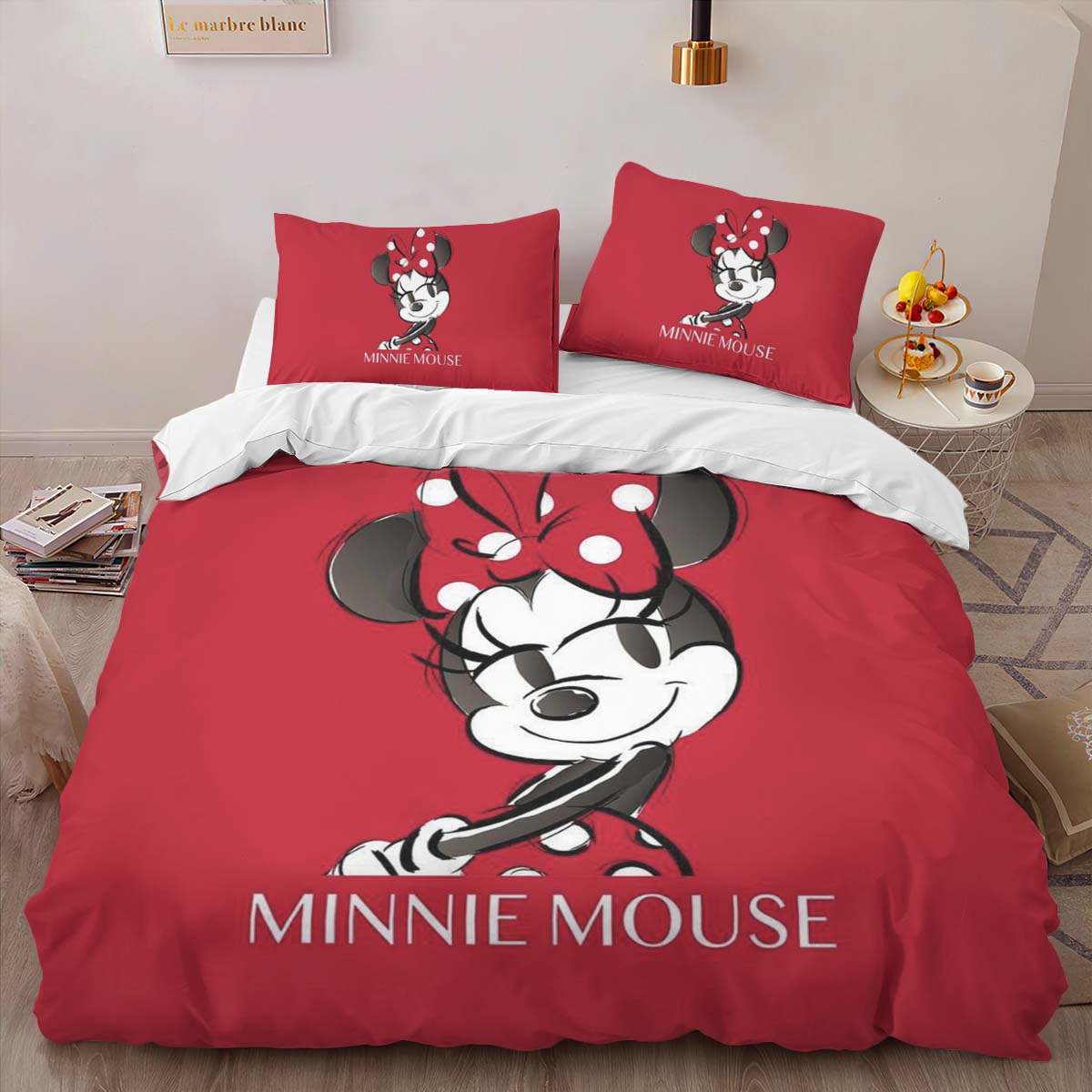 Housse De Couette Minnie Mouse Disney 01 Parure de lit Ensemble De Literie – Image 2