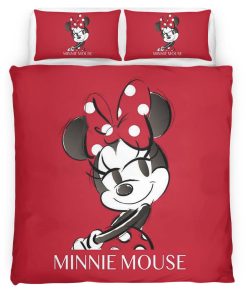 Housse De Couette Minnie Mouse Disney 01 Parure de lit Ensemble De Literie
