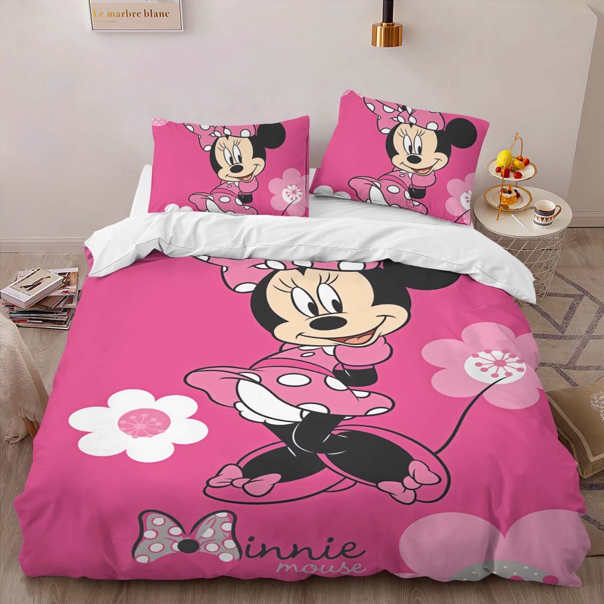 Housse De Couette Minnie Mouse Disney 02 Parure de lit Ensemble De Literie – Image 2
