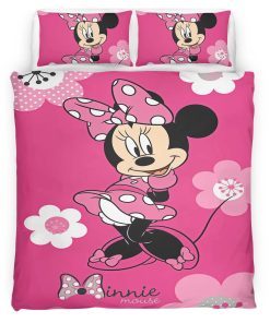Housse De Couette Minnie Mouse Disney 02 Parure de lit Ensemble De Literie