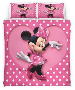 Housse De Couette Minnie Mouse Disney 08 Parure de lit Ensemble De Literie