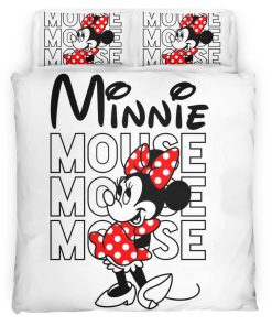 Housse De Couette Minnie Mouse Disney 09 Parure de lit Ensemble De Literie