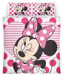 Housse De Couette Minnie Mouse Disney 13 Parure de lit Ensemble De Literie