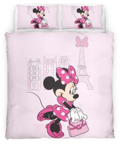 Housse De Couette Minnie Mouse Disney 18 Parure de lit Ensemble De Literie
