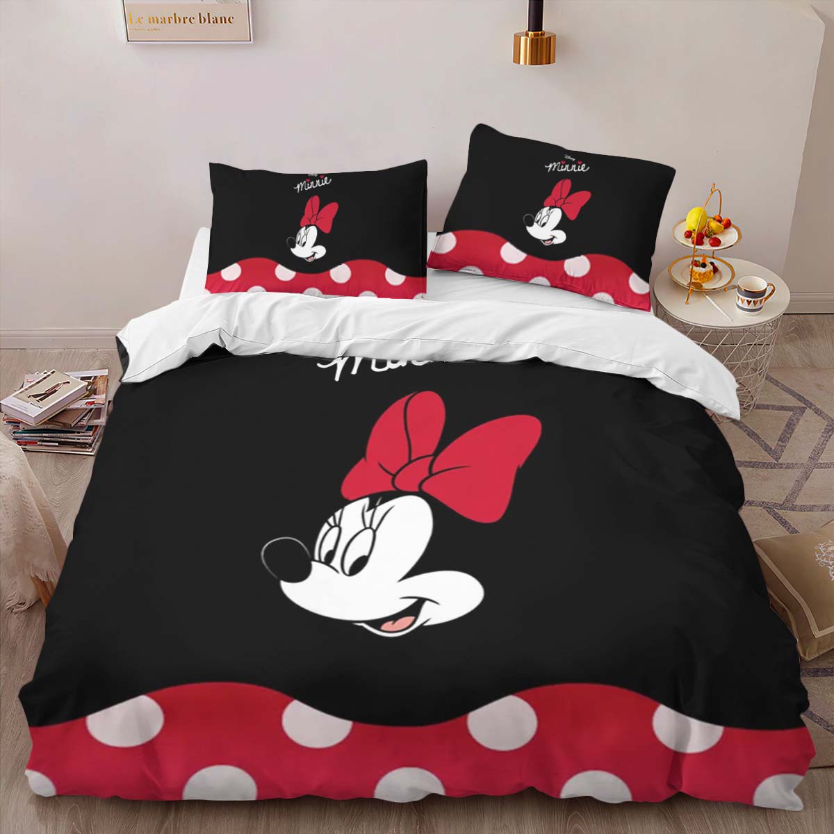 Housse De Couette Minnie Mouse Disney 24 Parure de lit Ensemble De Literie – Image 2
