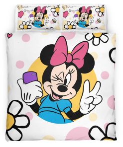 Housse De Couette Minnie Mouse Disney 29 Parure de lit Ensemble De Literie