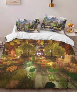 Alternative view of Housse De Couette Minecraft Multi-Biome 02 Parure de lit Ensemble De Literie