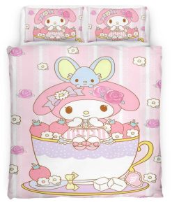 Housse De Couette My Melody & Hello Kitty 01 Parure de lit Ensemble De Literie