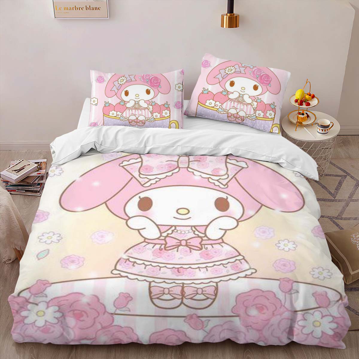 Housse De Couette My Melody & Hello Kitty 05 Parure de lit Ensemble De Literie – Image 2