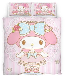 Housse De Couette My Melody & Hello Kitty 06 Parure de lit Ensemble De Literie