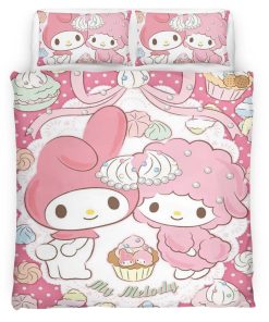 Housse De Couette My Melody & Hello Kitty 08 Parure de lit Ensemble De Literie